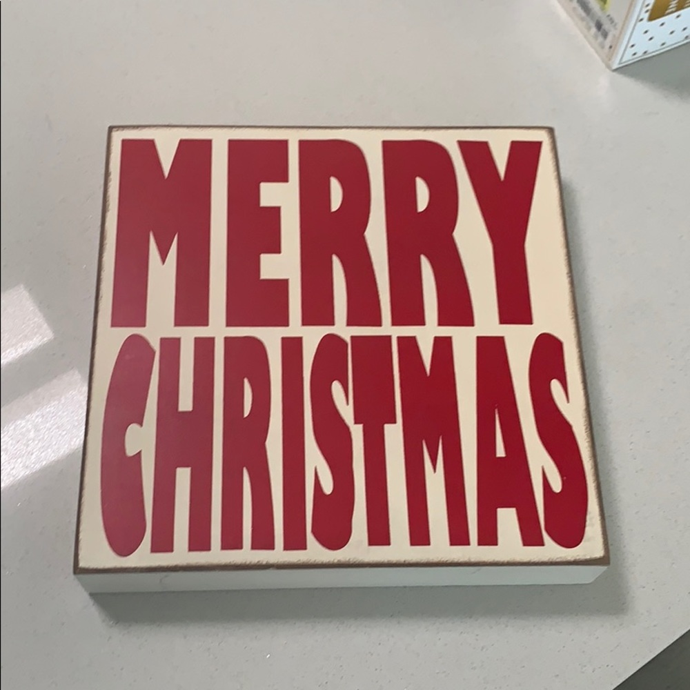 Merry Christmas Wooden Sign